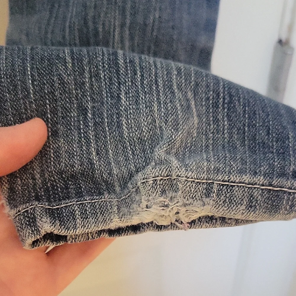 Y2K JUSTICE JEANS SIMPLY LOW‎ DISTRESSED DENIM BLUE JEANS GIRLS SZ 6R
